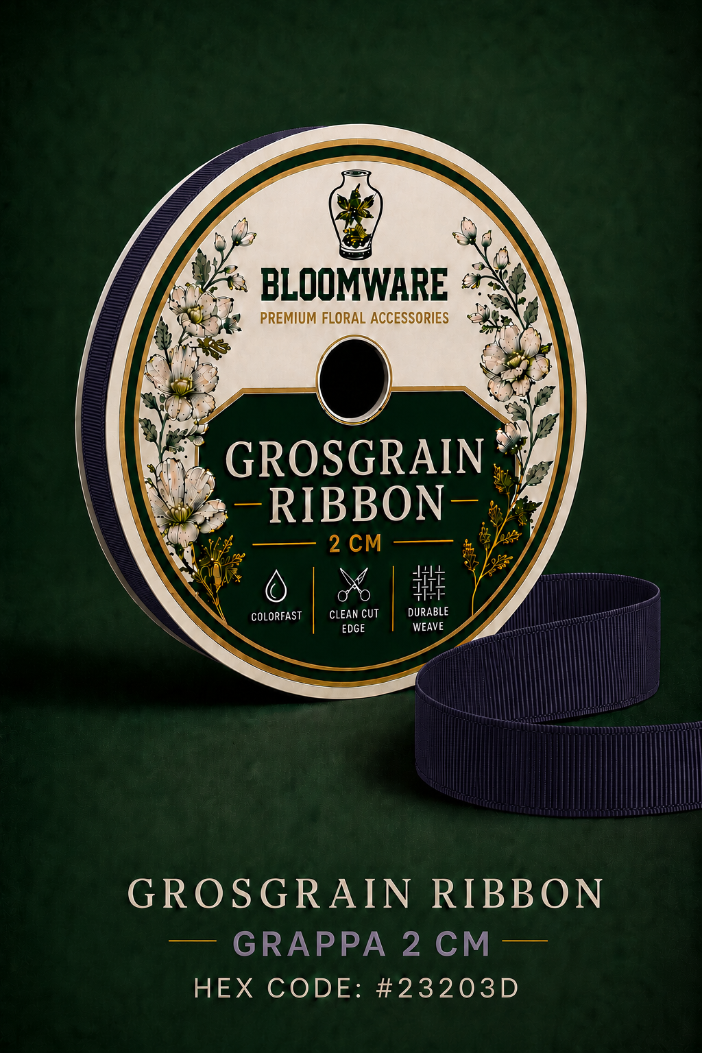 Taffeta™ Grosgrain Ribbon Grappa