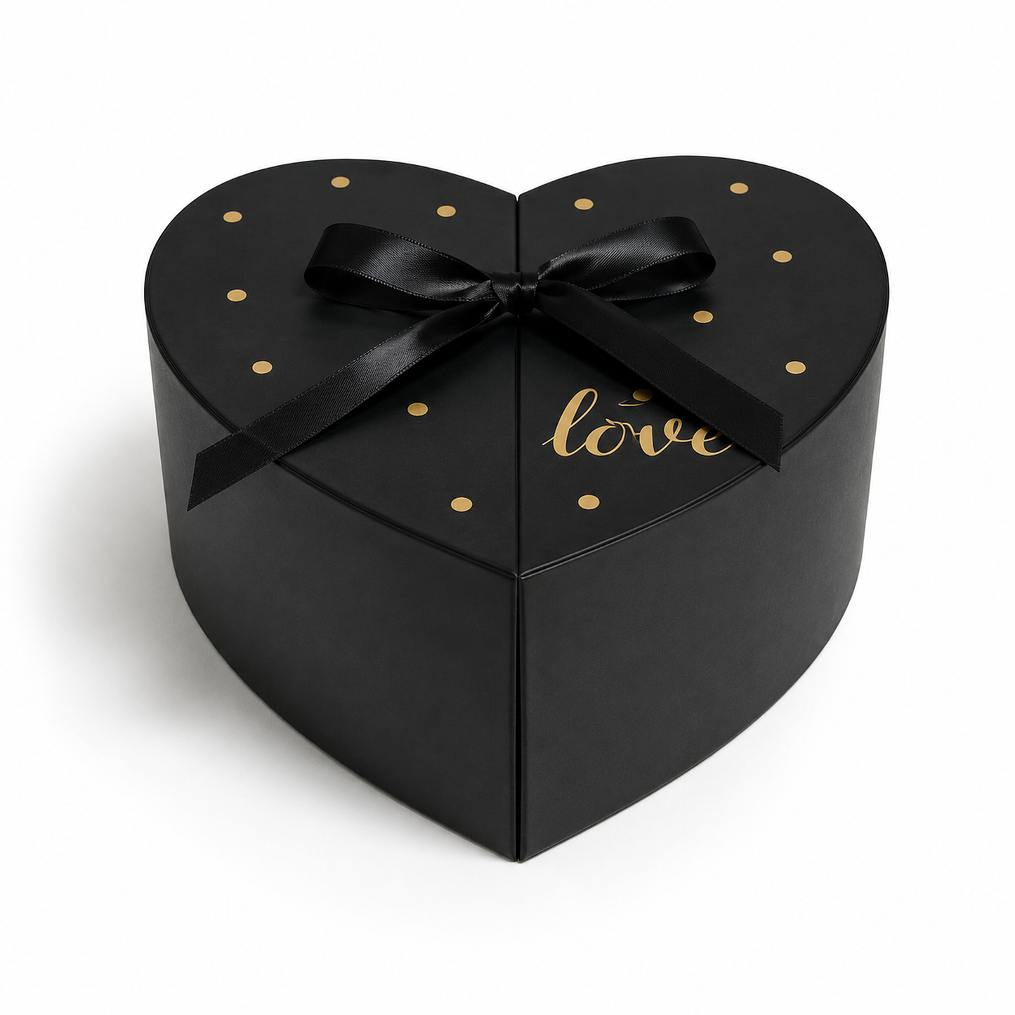 Flowerly Box™ Noir Heart Gift Box