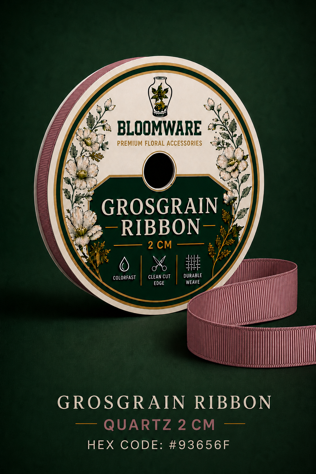 Taffeta™ Grosgrain Ribbon Quartz