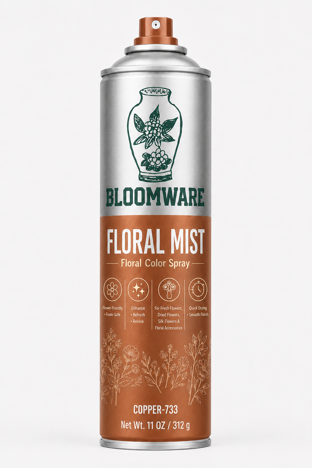Floral Mist™ Burnished Copper