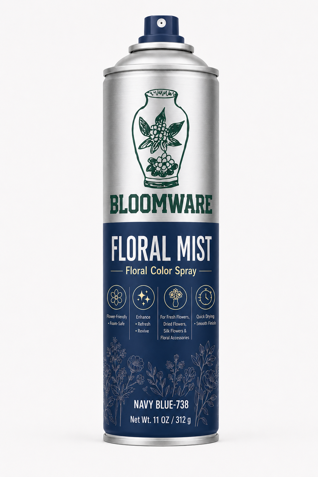 Floral Mist™ Midnight Navy