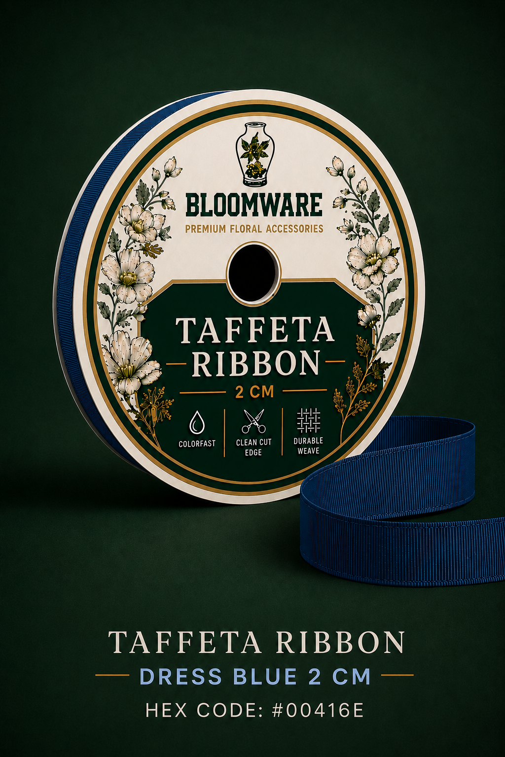 Taffeta™ Grosgrain Ribbon Dress Blue