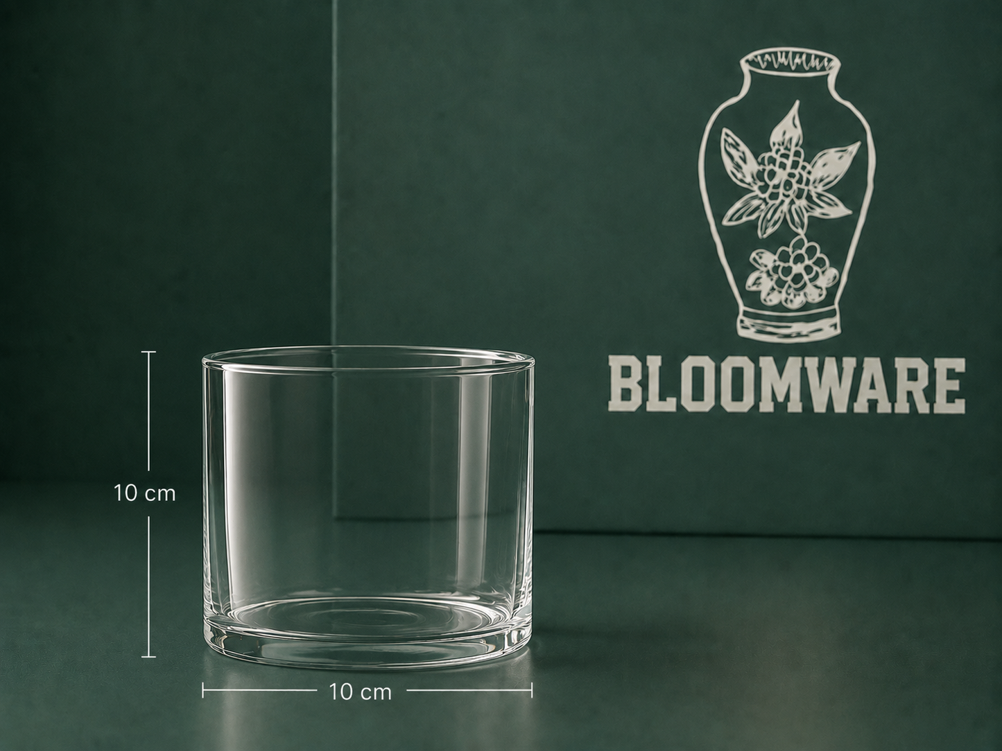 Vasen™ Cylinder Glass Vase 10 × 10 cm