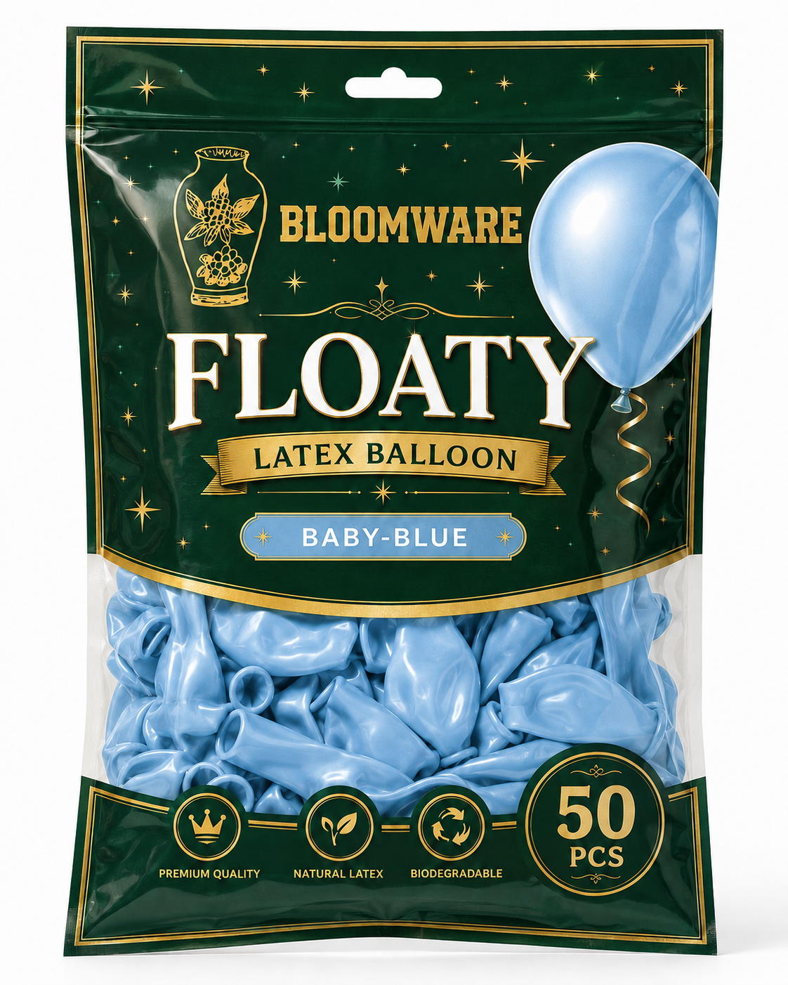 Floaty™ Latex Balloon Baby Blue