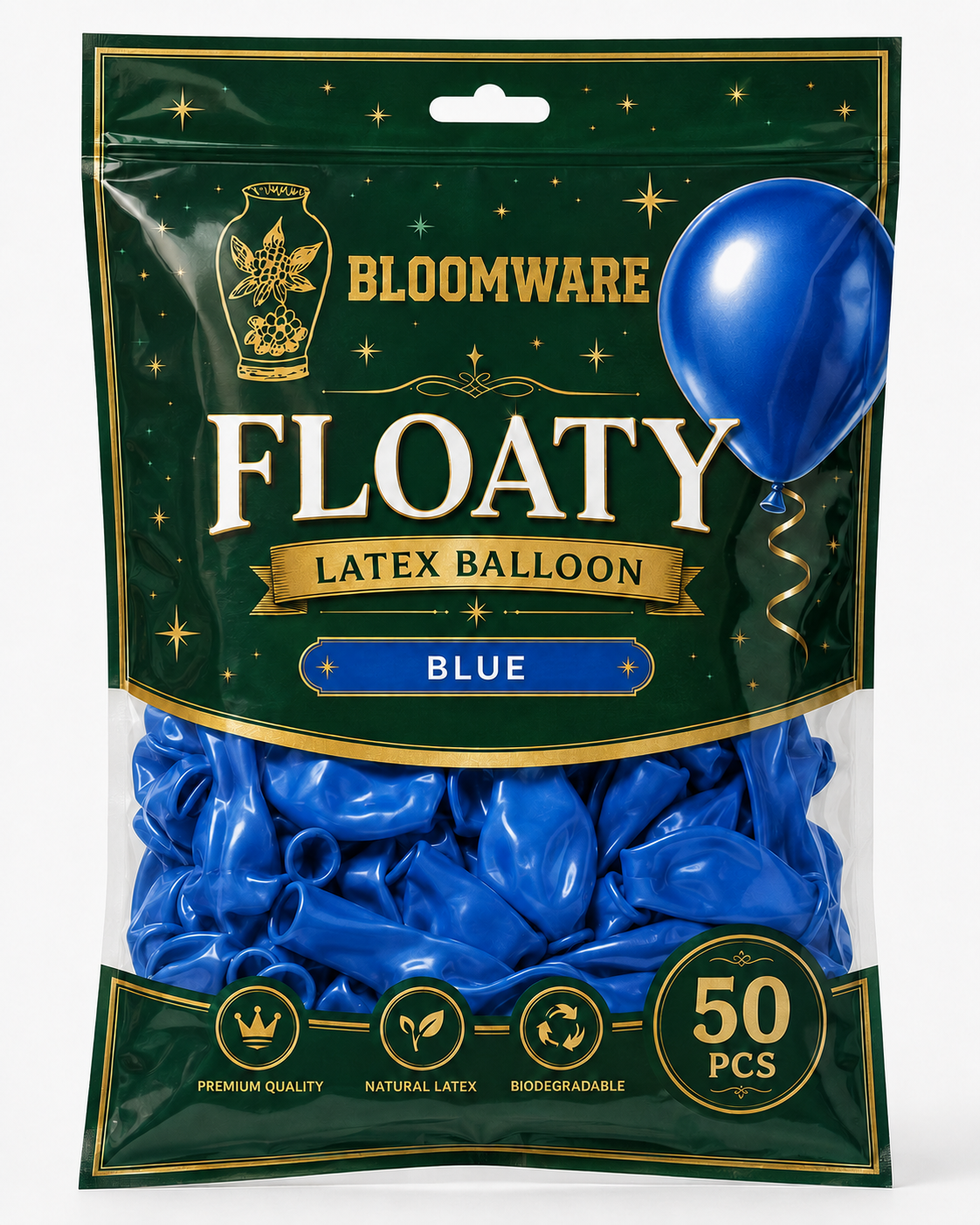 Floaty™ Latex Balloon Blue