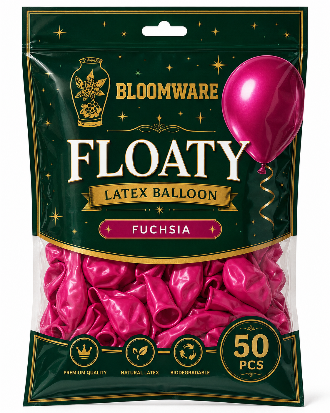Floaty™ Latex Balloon Fuchsia