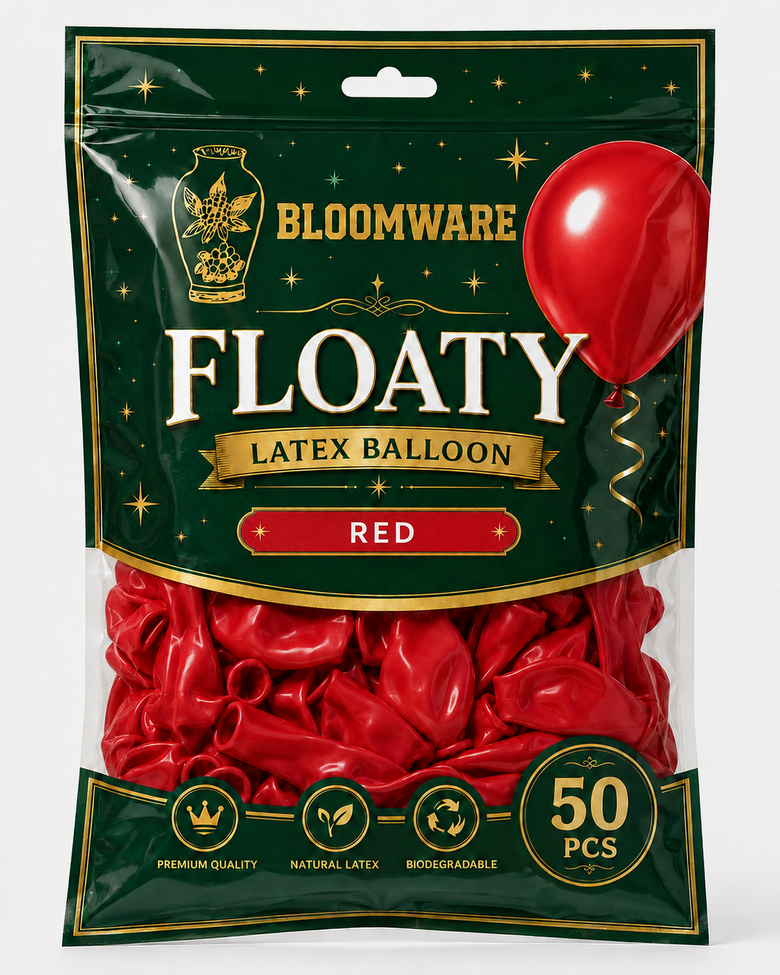 Floaty™ Latex Balloon Red