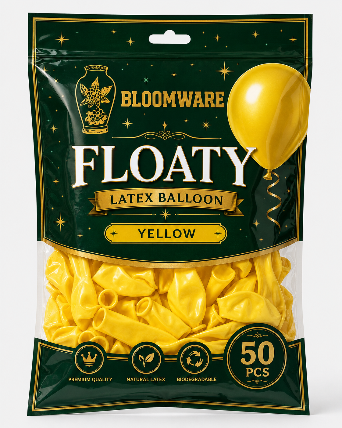 Floaty™ Latex Balloon Yellow