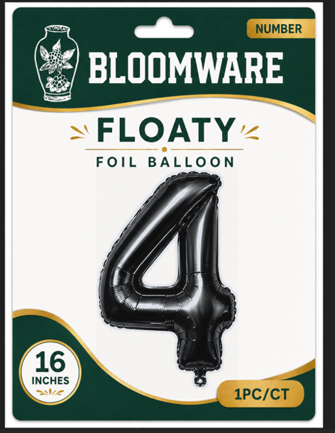 Floaty™ Number Balloon 4