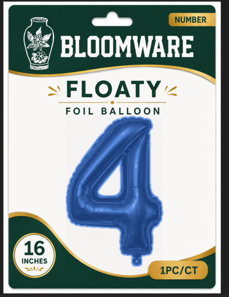 Floaty™ Number Balloon 4