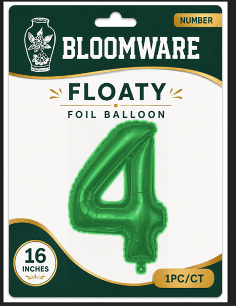 Floaty™ Number Balloon 4