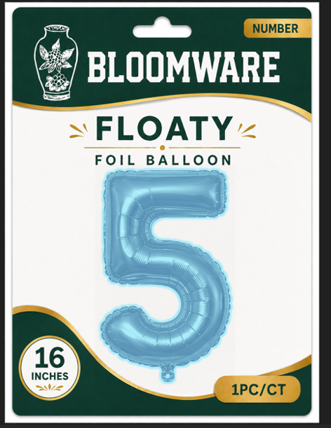 Floaty™ Number Balloon 5