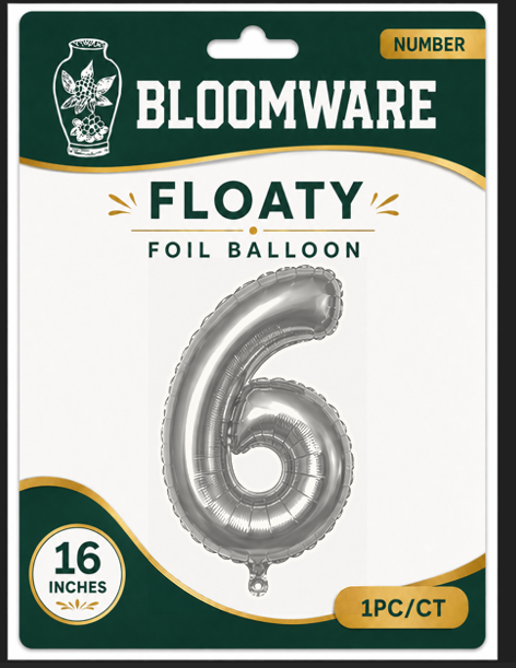 Floaty™ Number Balloon 6