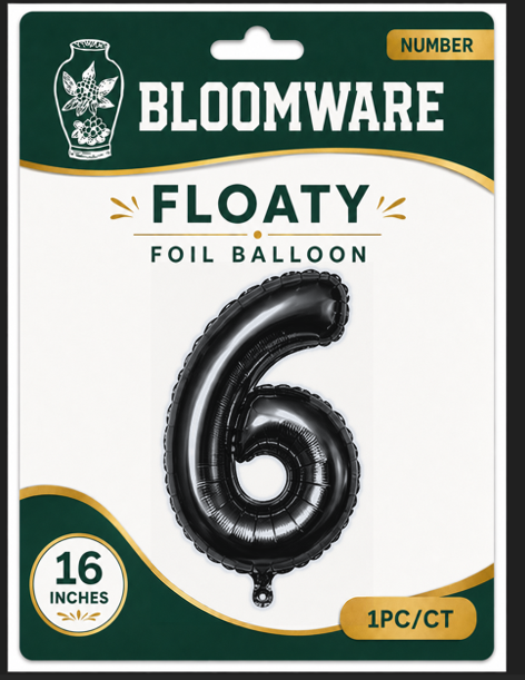 Floaty™ Number Balloon 6