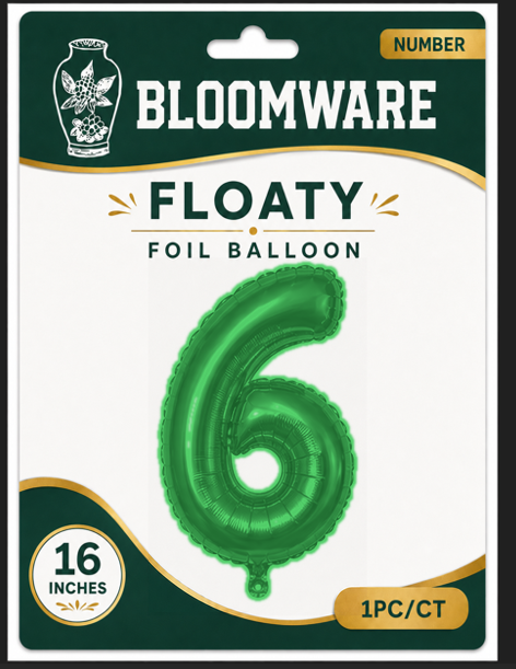 Floaty™ Number Balloon 6