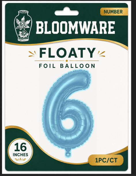Floaty™ Number Balloon 6
