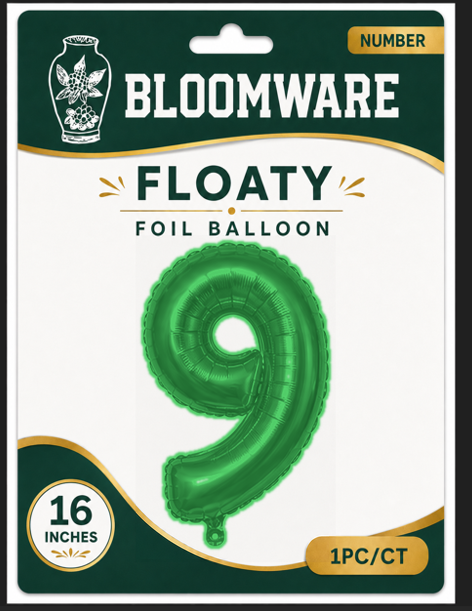 Floaty™ Number Balloon 9
