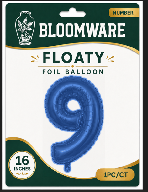 Floaty™ Number Balloon 9
