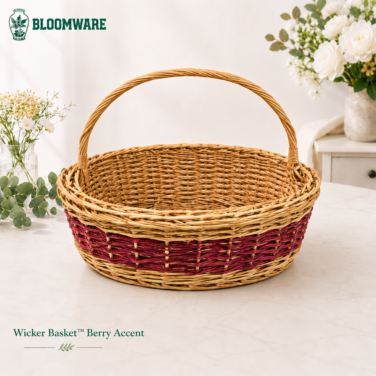 Wicker Basket™ Berry Accent