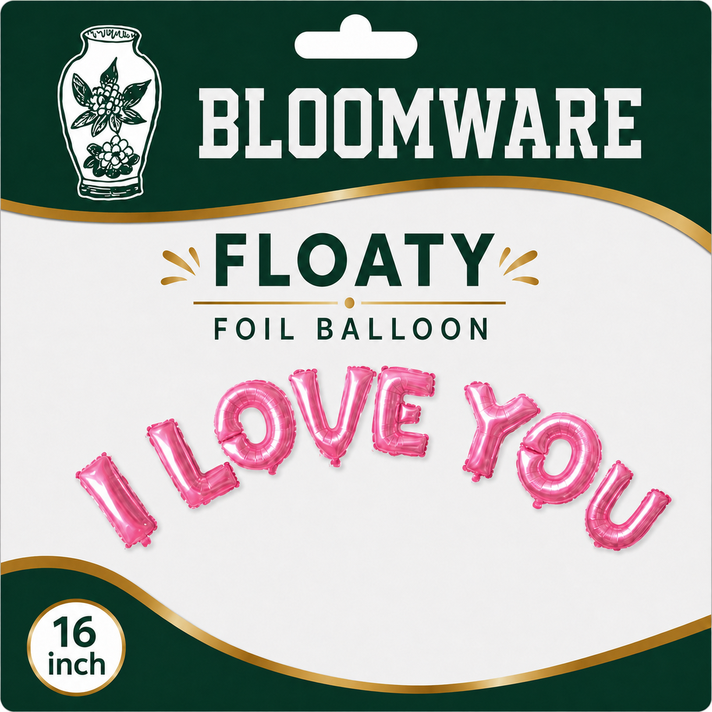 Floaty™ I Love You Letter Foil Balloon Set