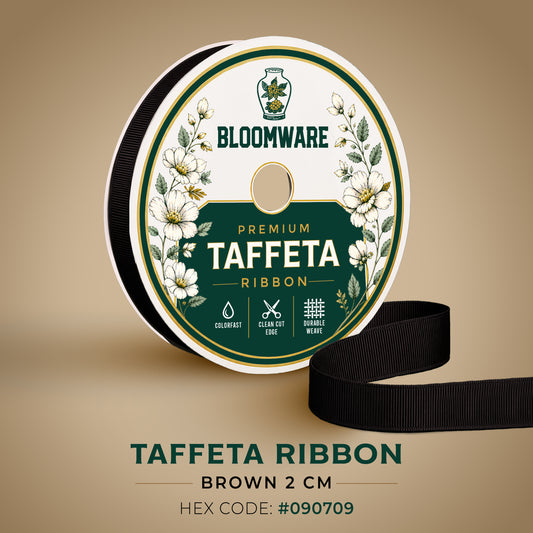 Taffeta™ Grosgrain Ribbon Brown