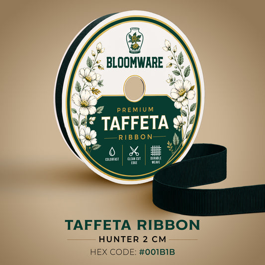 Taffeta™ Grosgrain Ribbon Hunter