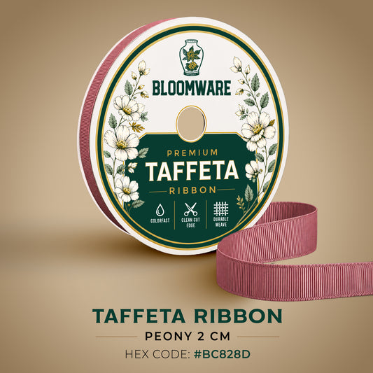 Taffeta™ Grosgrain Ribbon Peony