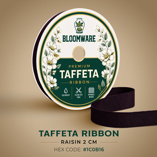 Taffeta™ Grosgrain Ribbon Raisin