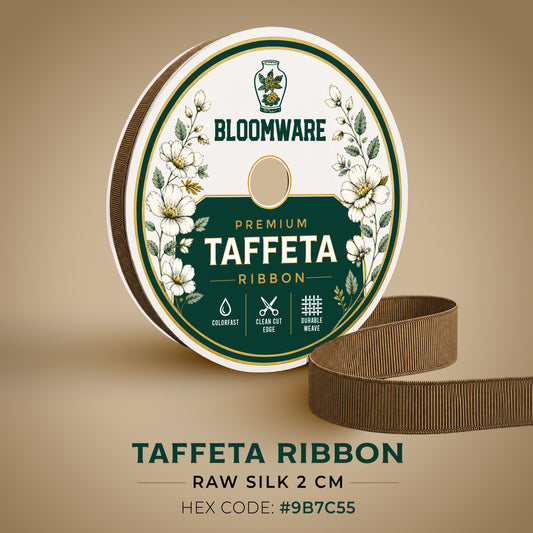 Taffeta™ Grosgrain Ribbon Raw Silk