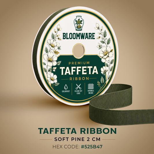 Taffeta™ Grosgrain Ribbon Soft Pine