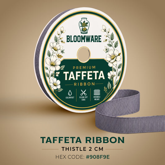 Taffeta™ Grosgrain Ribbon Thistle