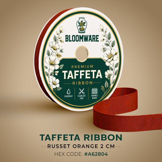 Taffeta™ Grosgrain Ribbon Russet Orange