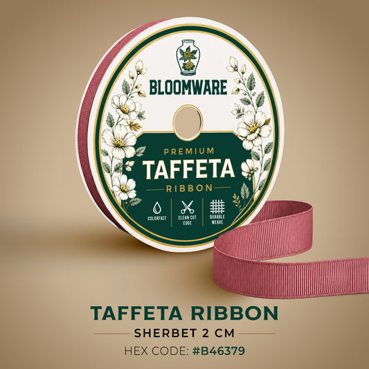 Taffeta™ Grosgrain Ribbon Sherbet