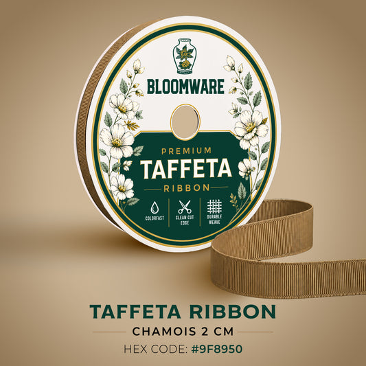 Taffeta™ Grosgrain Ribbon Chamois