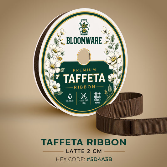 Taffeta™ Grosgrain Ribbon Latte