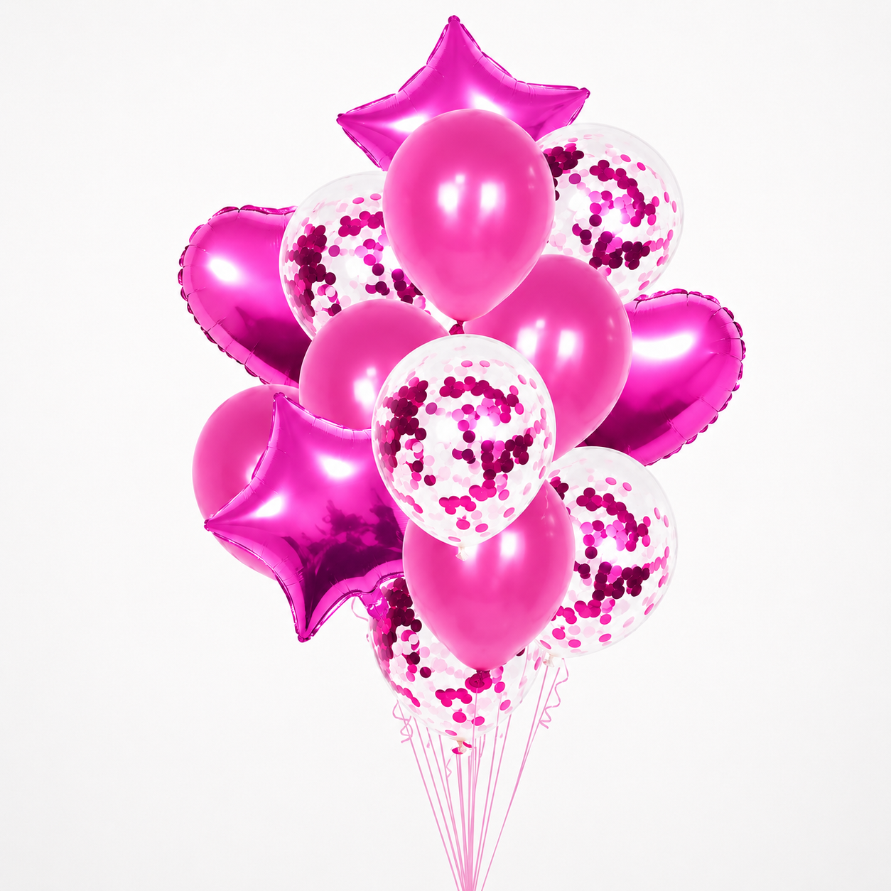 Floaty™ Balloon Bouquet Hot Pink