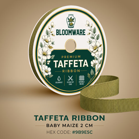 Taffeta™ Grosgrain Ribbon Baby Maize