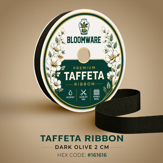 Taffeta™ Grosgrain Ribbon Dark Olive