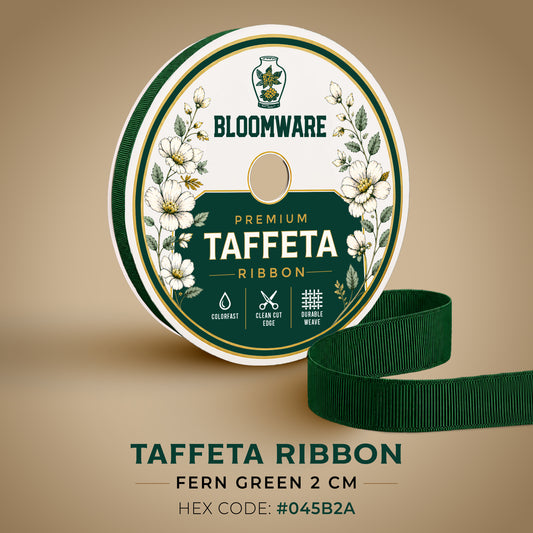 Taffeta™ Grosgrain Ribbon Fern Green