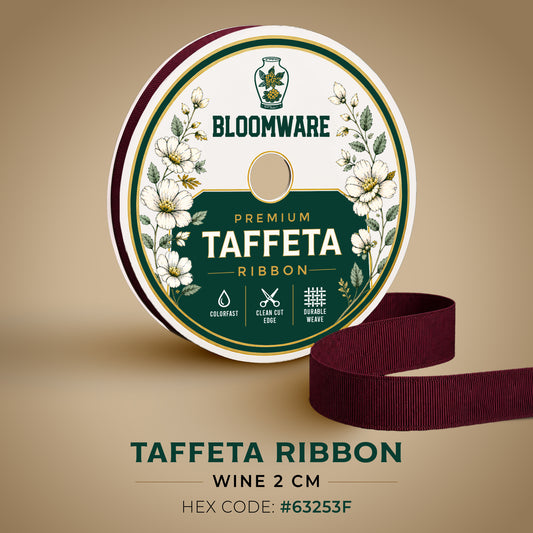 Taffeta™ Grosgrain Ribbon Wine