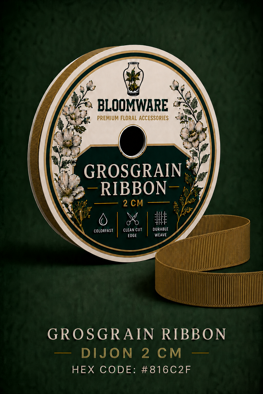 Taffeta™ Grosgrain Ribbon Dijon