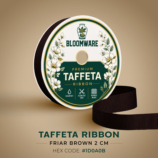 Taffeta™ Grosgrain Ribbon Friar Brown