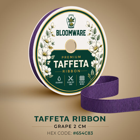 Taffeta™ Grosgrain Ribbon Grape