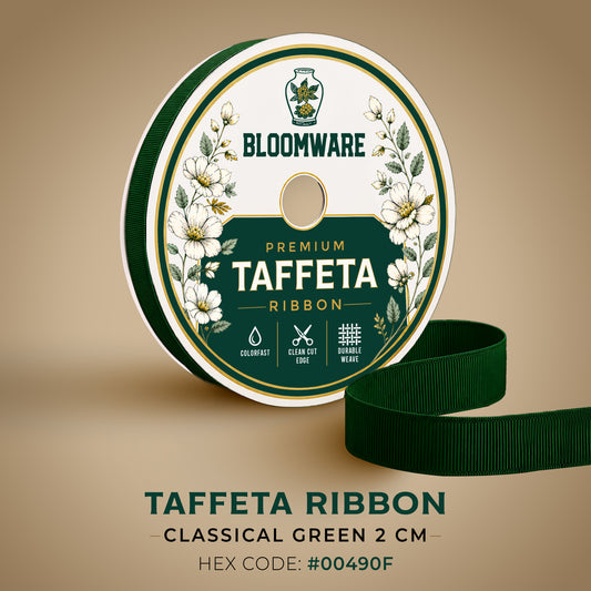 Taffeta™ Grosgrain Ribbon Classical Green