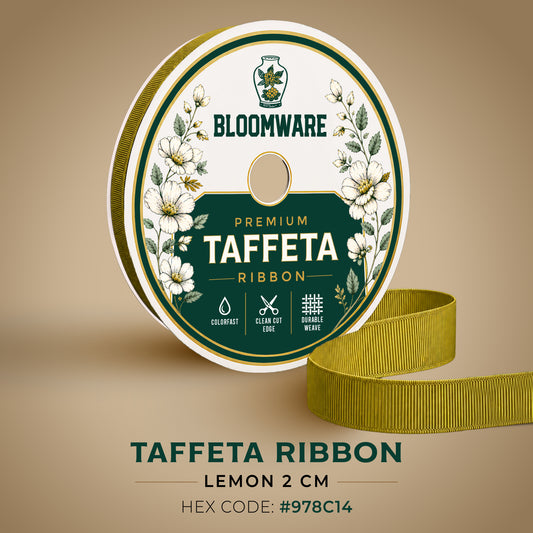Taffeta™ Grosgrain Ribbon Lemon