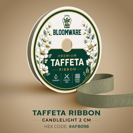 Taffeta™ Grosgrain Ribbon Candlelight