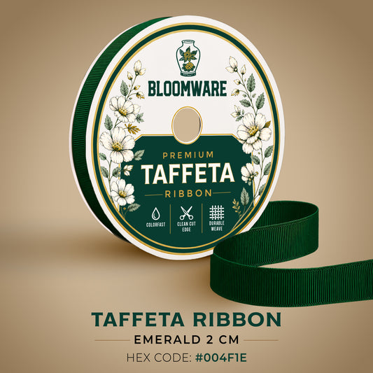Taffeta™ Grosgrain Ribbon Emerald