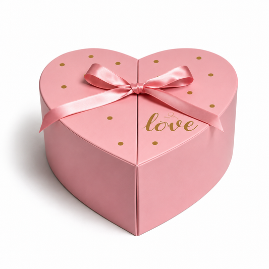 Flowerly Box™ Rosé Heart Gift Box