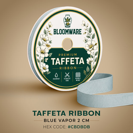 Taffeta™ Grosgrain Ribbon Blue Vapor