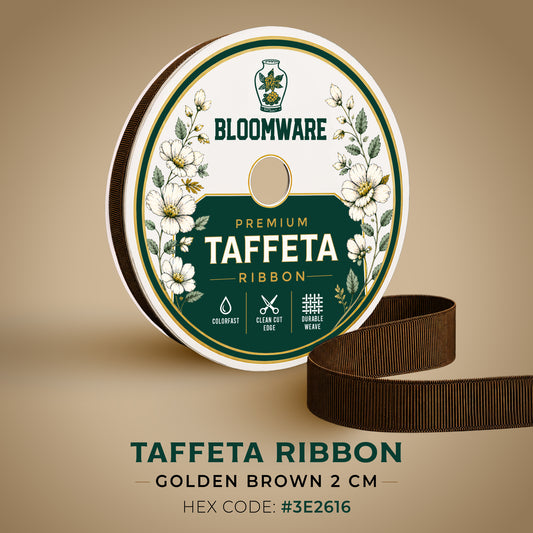 Taffeta™ Grosgrain Ribbon Golden Brown